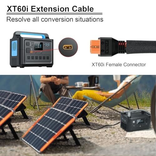 Solar Panel to XT60i Female Adapter Charging Cable for RV – 6 Ft