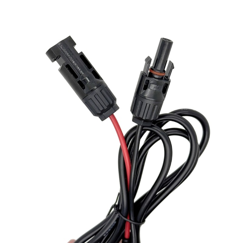 Solar Plug to Power Cable 16AWG Heavy Duty Waterproof Solar to 5.5×2.1mm