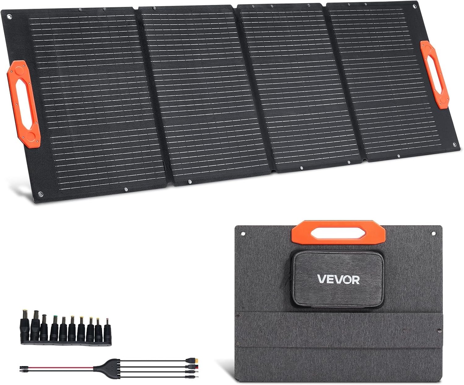 VEVOR 150W Foldable Solar Panel Portable Monocrystalline IP67 Waterproof