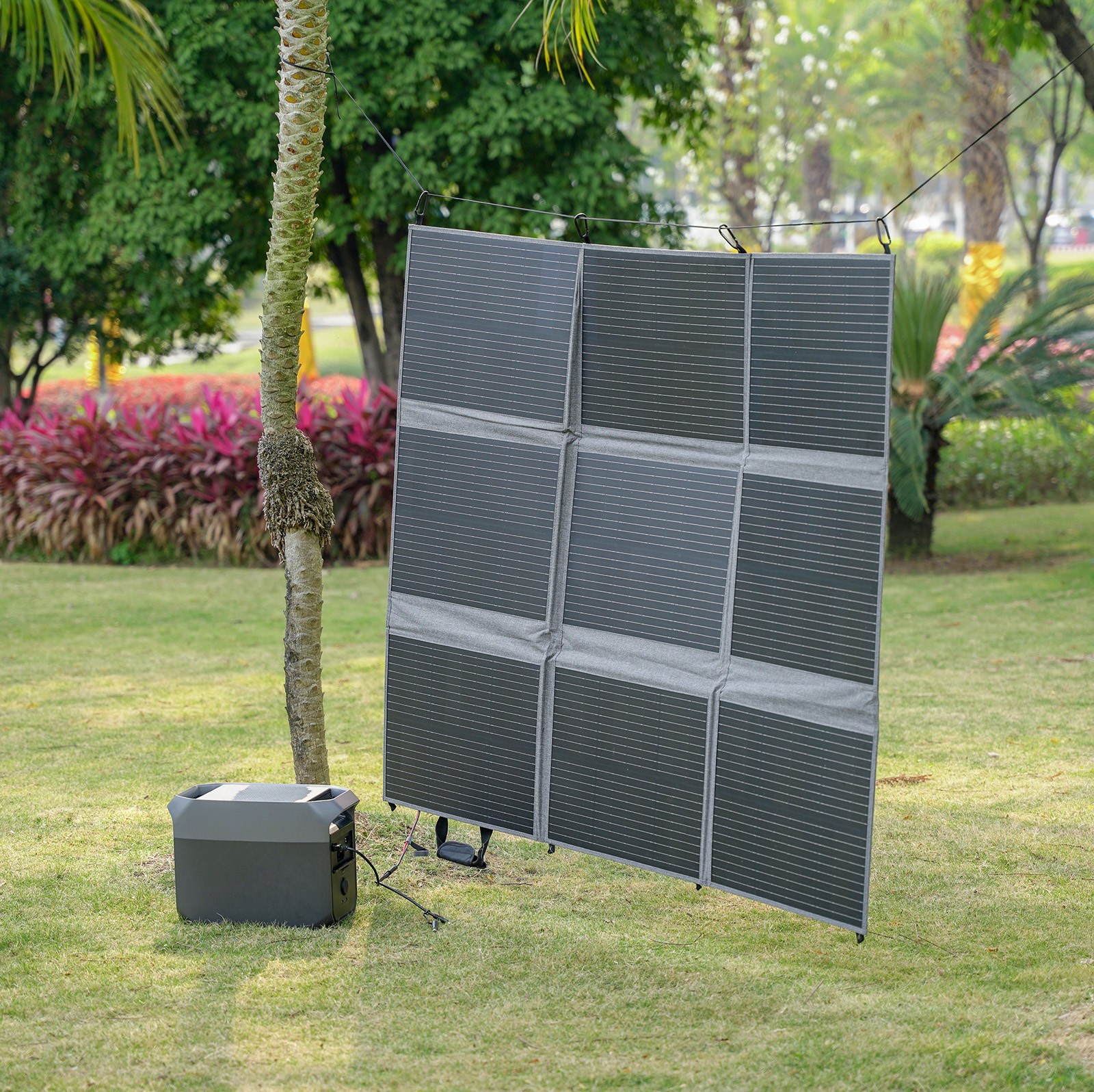 MHPOWOS 400W Solar Panel Blanket Portable Solar Suitcase Foldable Solar Panel