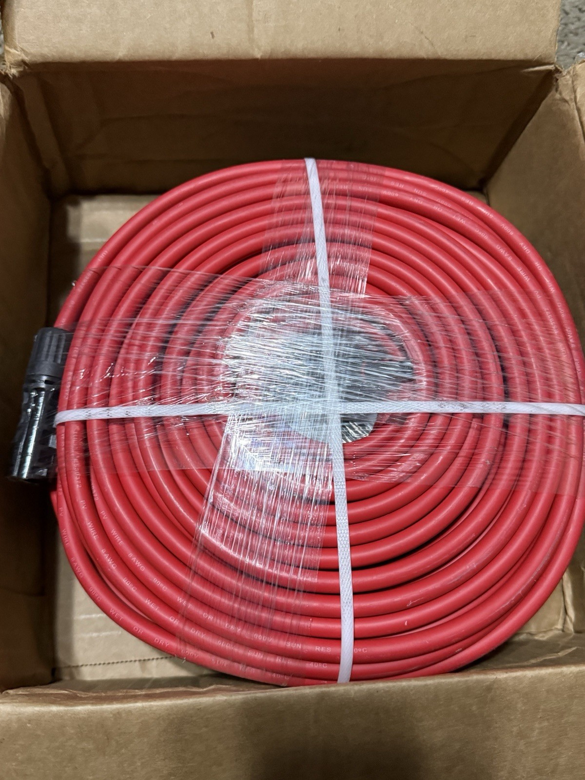 8-Gauge 40 Ft. Black/40 Ft. Red Solar Cable (1-Pair) NEW