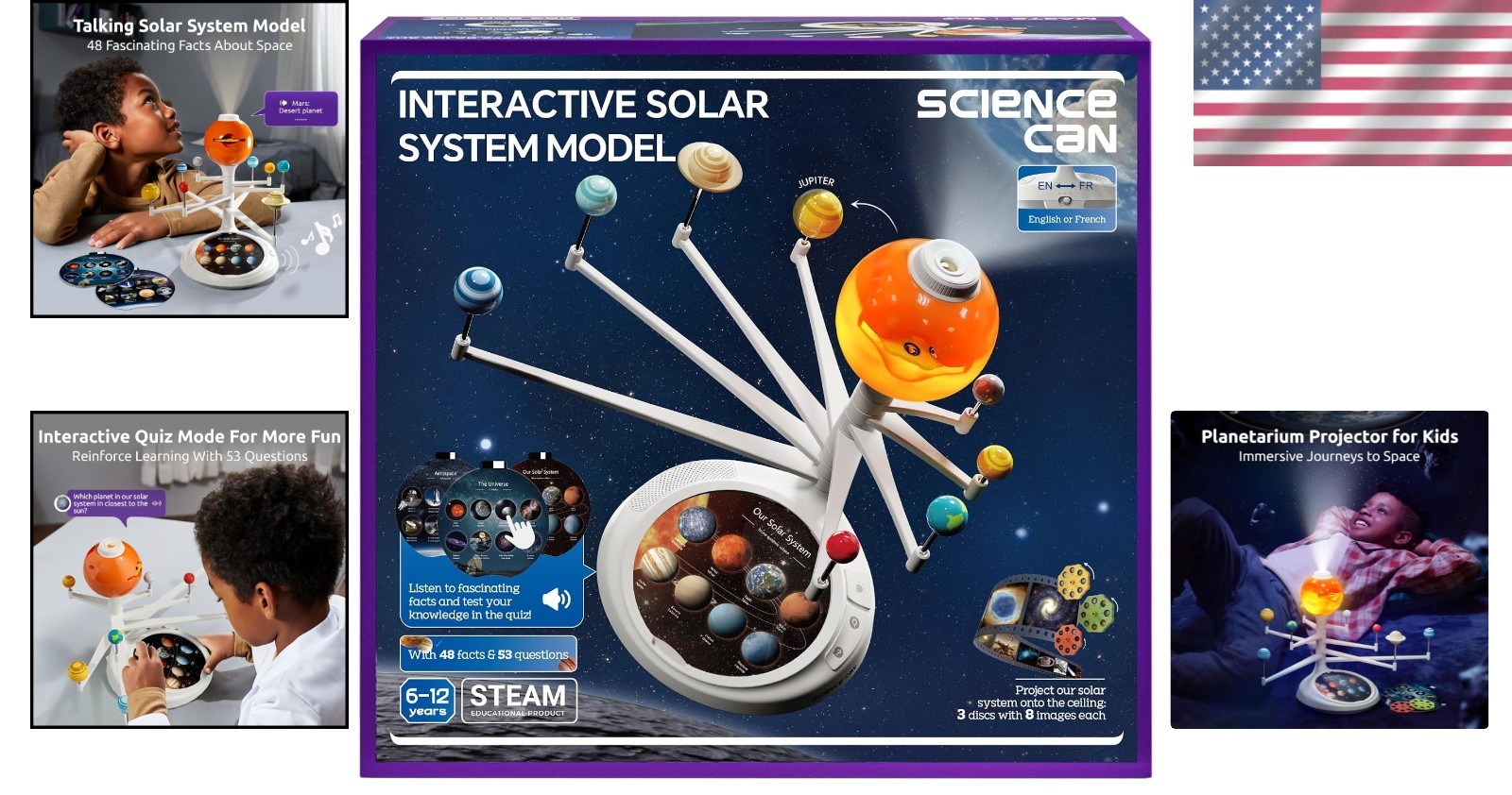Fun Interactive STEM Planetarium Projector