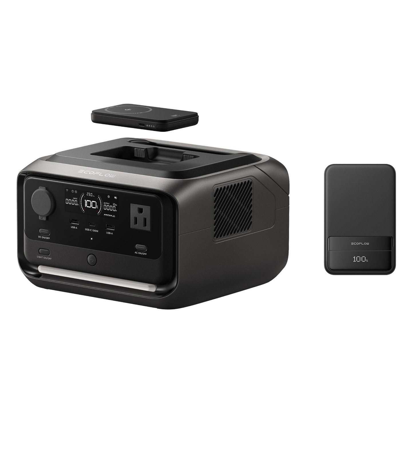 🔥NEW🔥 EcoFlow River 3 Plus Wireless Boost Combo, 1200W 286Wh Battery Generator