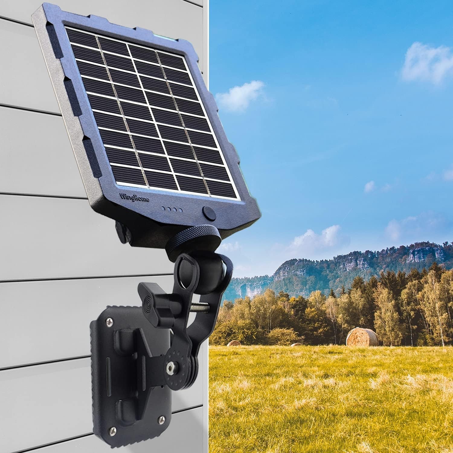Trail Camera Solar Panel, WingHome Solar Battery Charger Kit 12V/1A 6V/1.5A