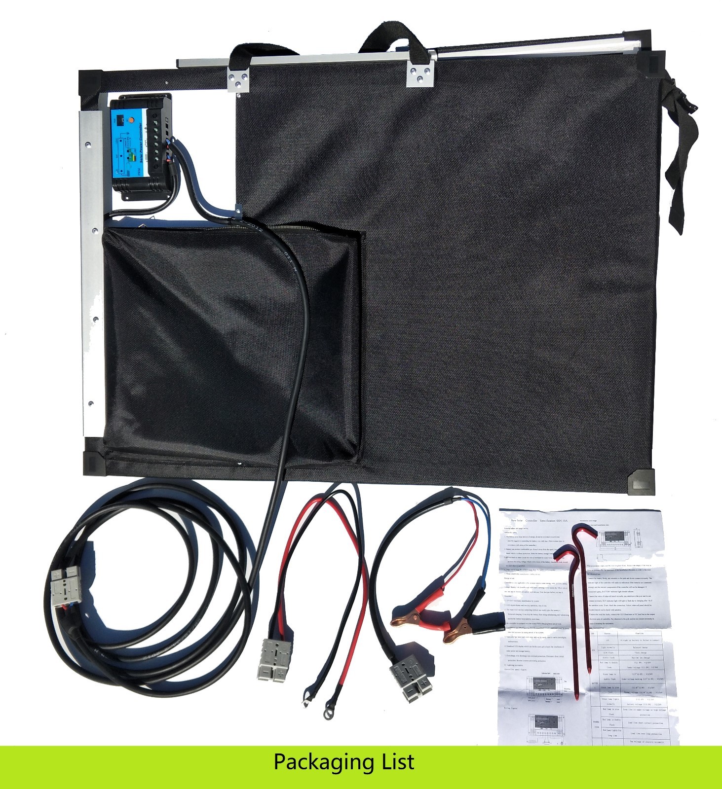 12V 140W Folding solar panel Kit. Easy to use. Suit Lead Acid & Lithium Battery