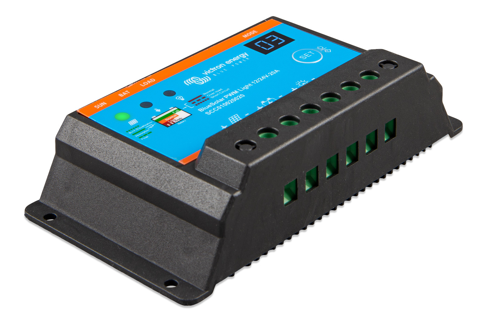 Victron Energy BlueSolar PWM Light 20AMP 12/24V Solar Charger SCC010020020