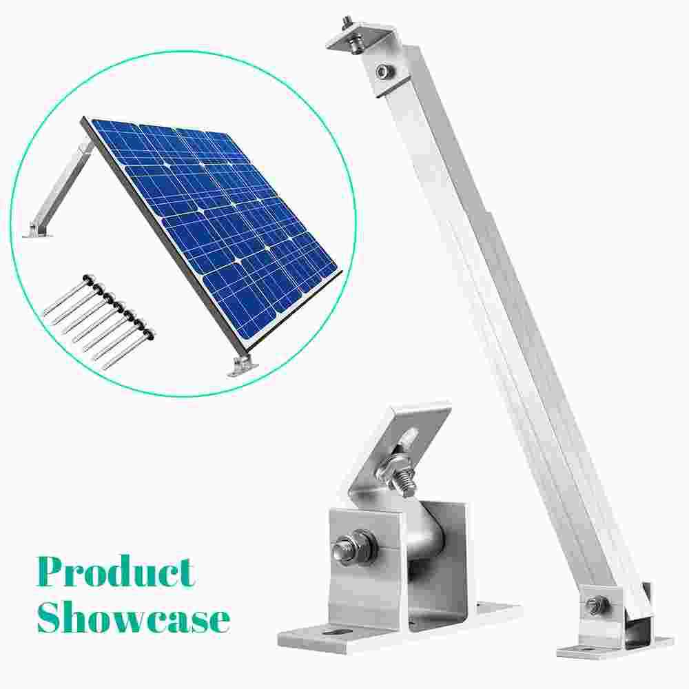 Solar Panel Stand Mounting Brackets Aluminum Alloy Adjustable Tilt for Roof Wall
