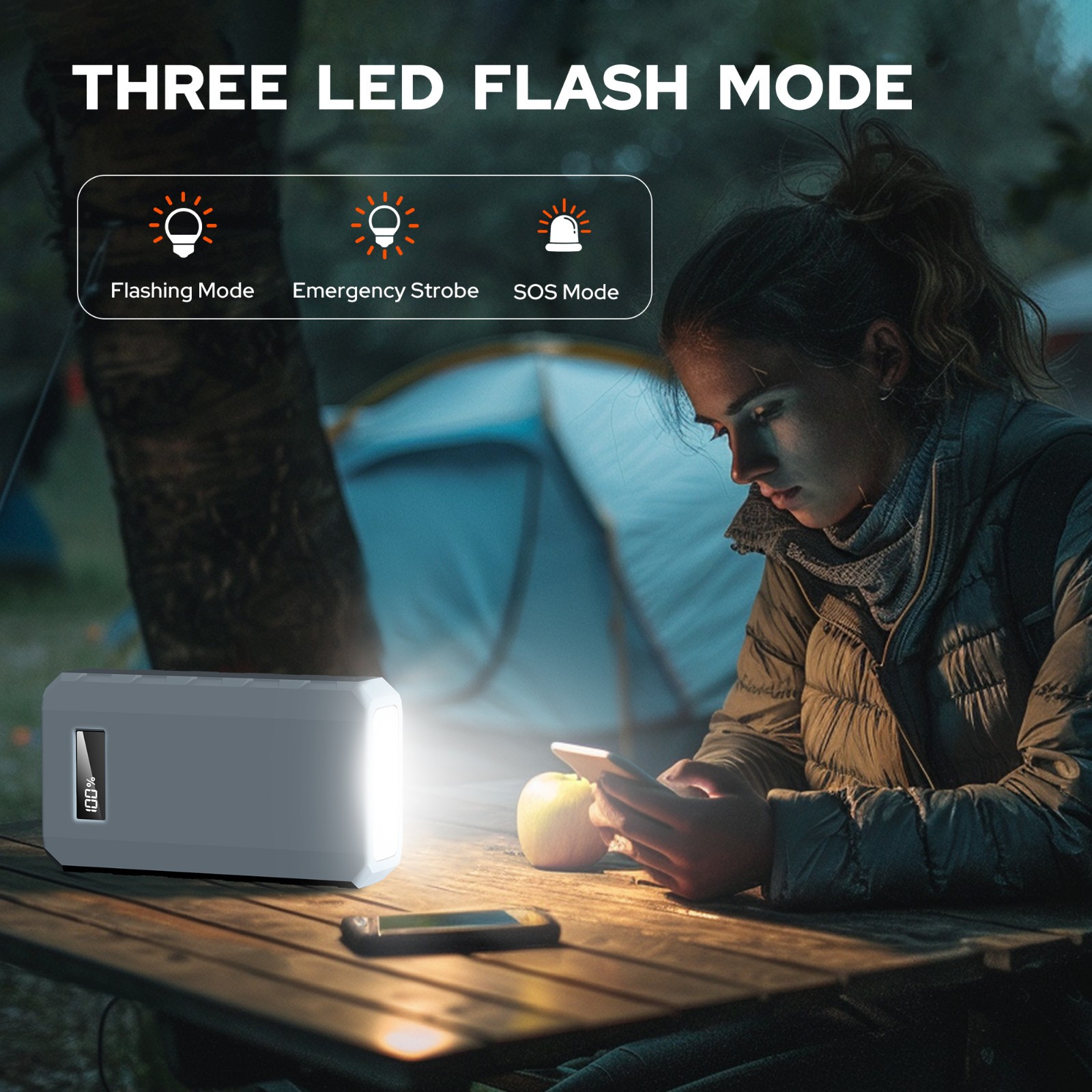 100W Portable Power Station Camping Battery Bank AC DC Charger Solar Generator
