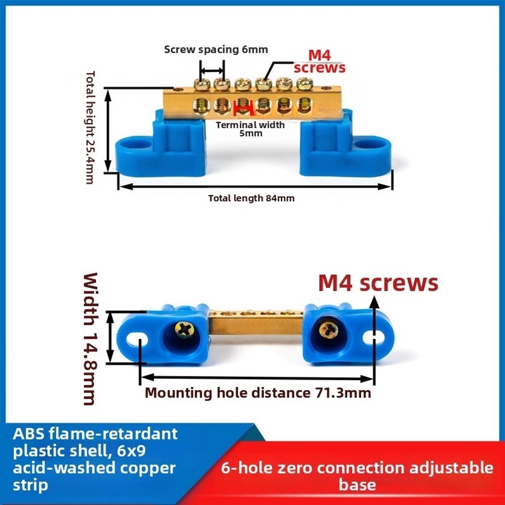 For Distribution Box Grounding Terminal Strip Screw Terminal Connection