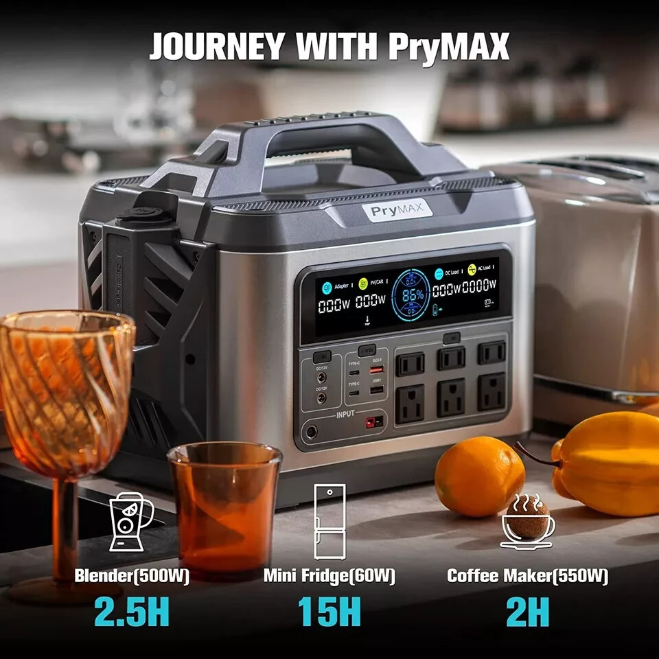 PryMax Steelite 1200W Portable Power Station 1110Wh Solar Generator
