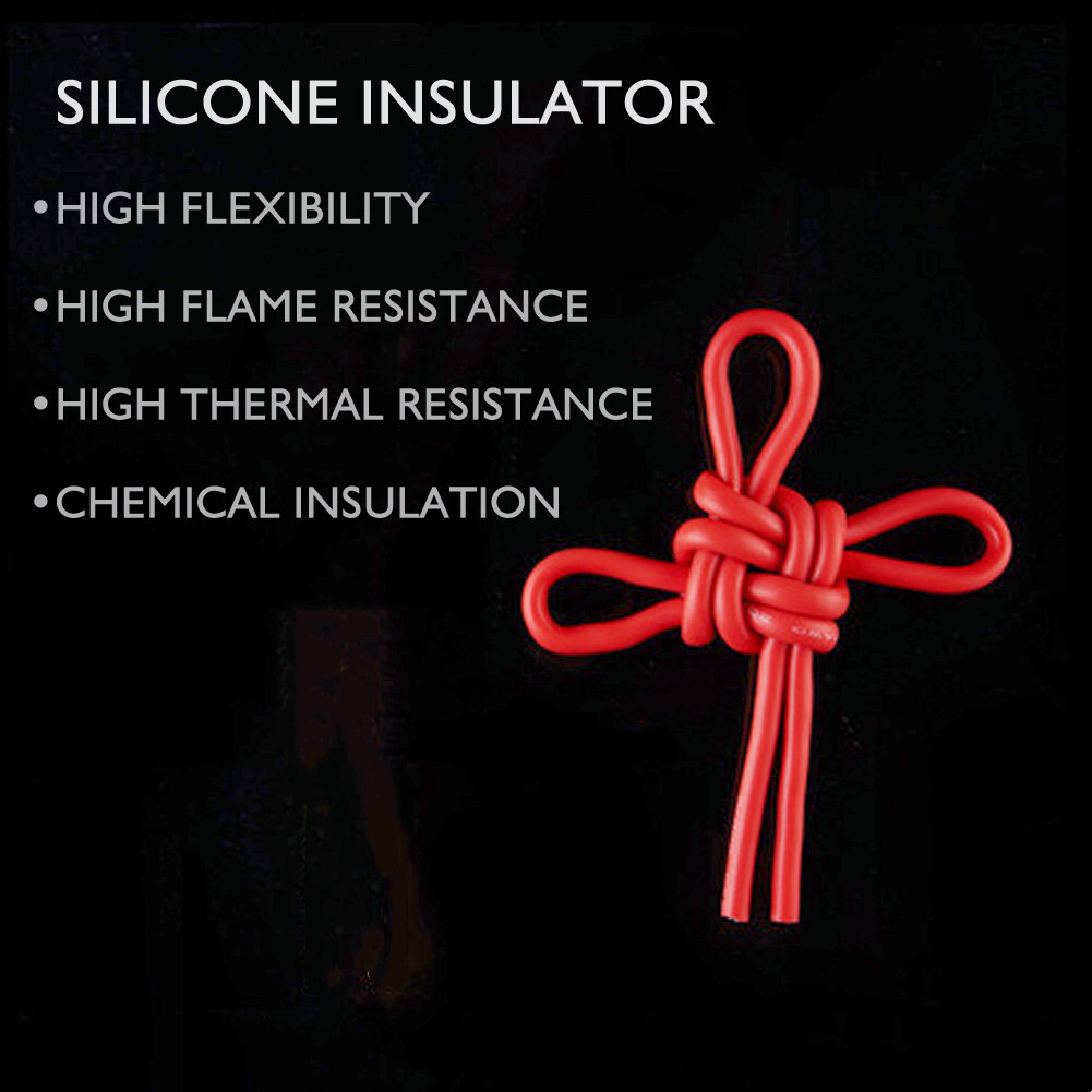 2 Pairs Solar Panel Extension Cable Silicone Flexible Wire Female Male Connector