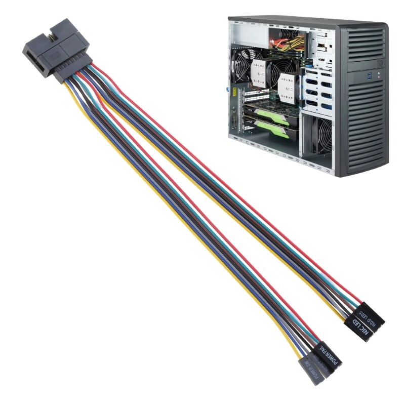 Super Micro Computer Power Cable Chassis Front Panel Jumper Server Switches Line