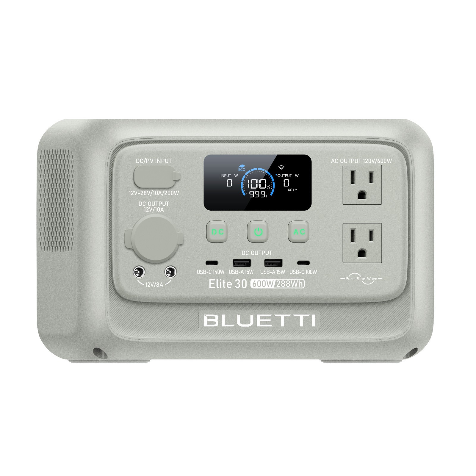 BLUETTI Elite 30 V2 600W 288Wh Portable Power Station for Camping/Road Trip
