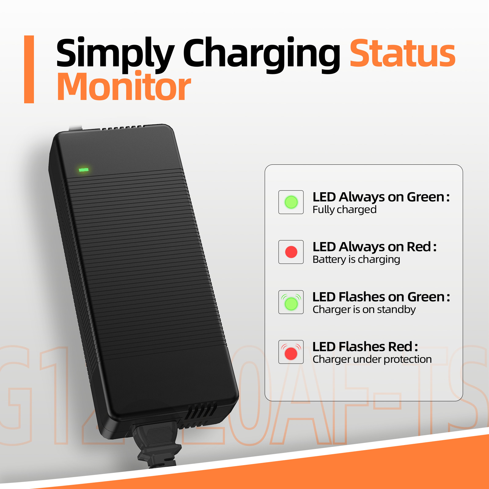 Humsienk 12V 20A LiFePO4 Battery Charger Fast Charging Protection for RV Marine