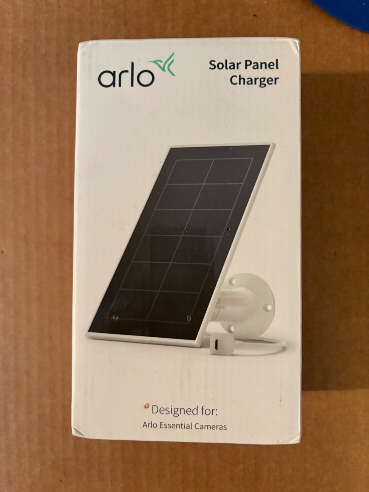 NEW Arlo VMA3600 Solar Panel Charger for Arlo Essential Cameras – White