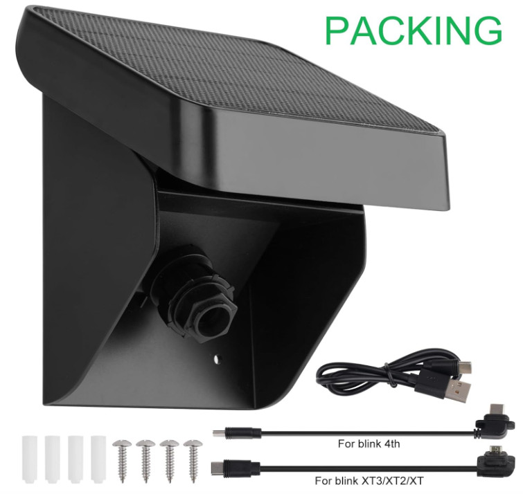 Solar Panel Charging Mount Compatible with Blink 4(4Th Gen)/ Blink Outdoor XT3 /