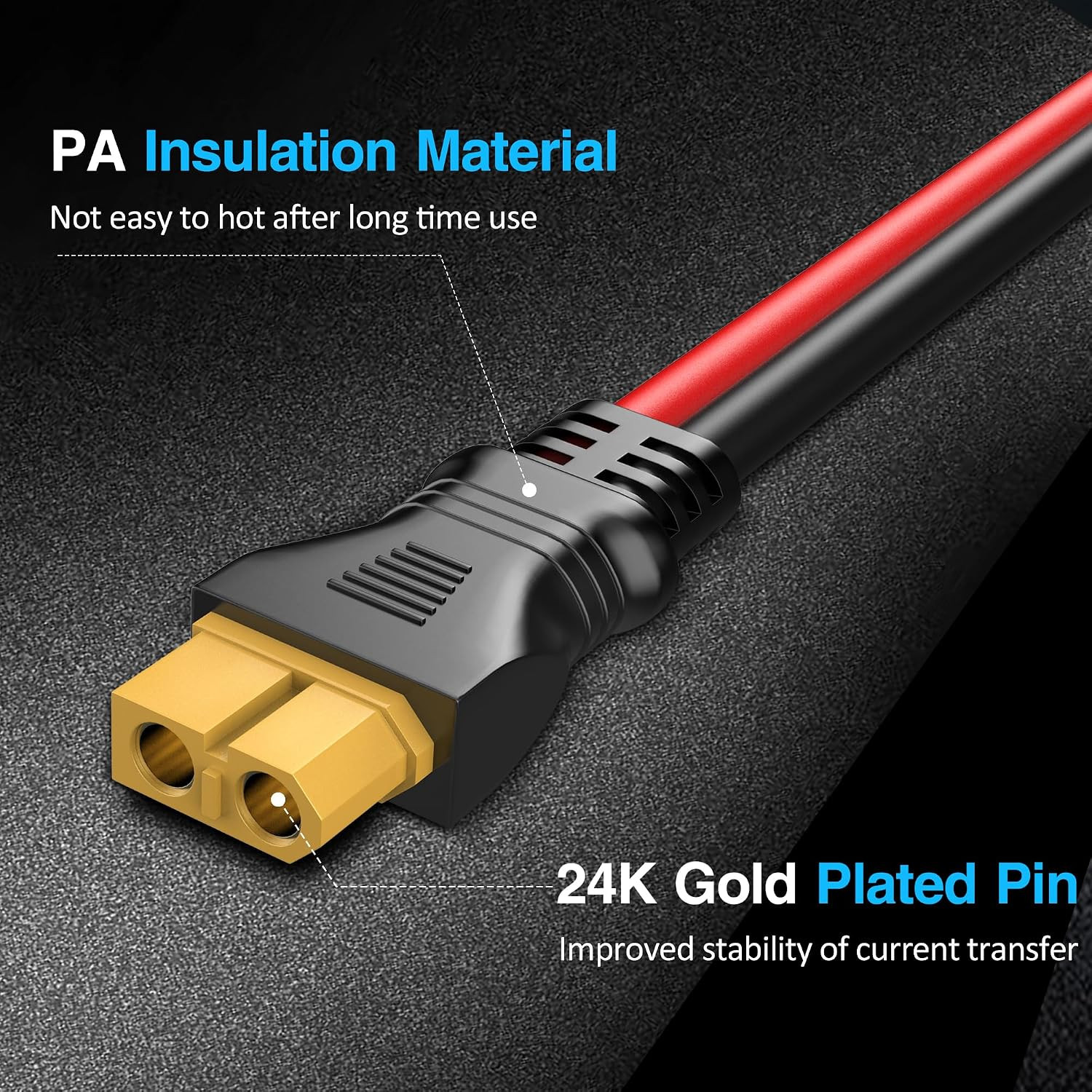 Solar Panel to XT60 Charging Cable for Ecoflow Power Station(12Awg 3Ft) | Solar