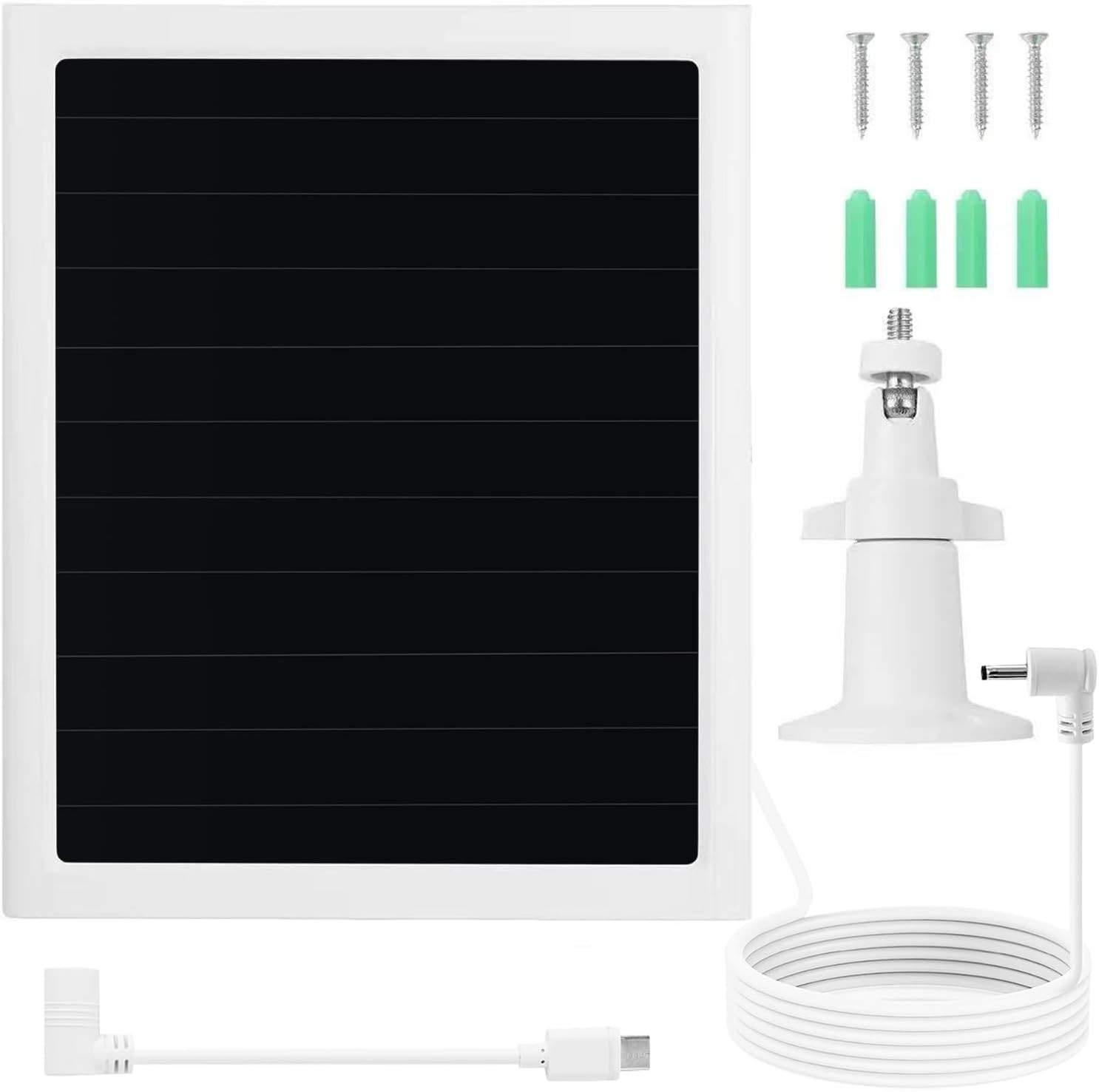 6W Solar Panel Charger for Ring Spotlight Plus Pro Stick Up Cam 10ft