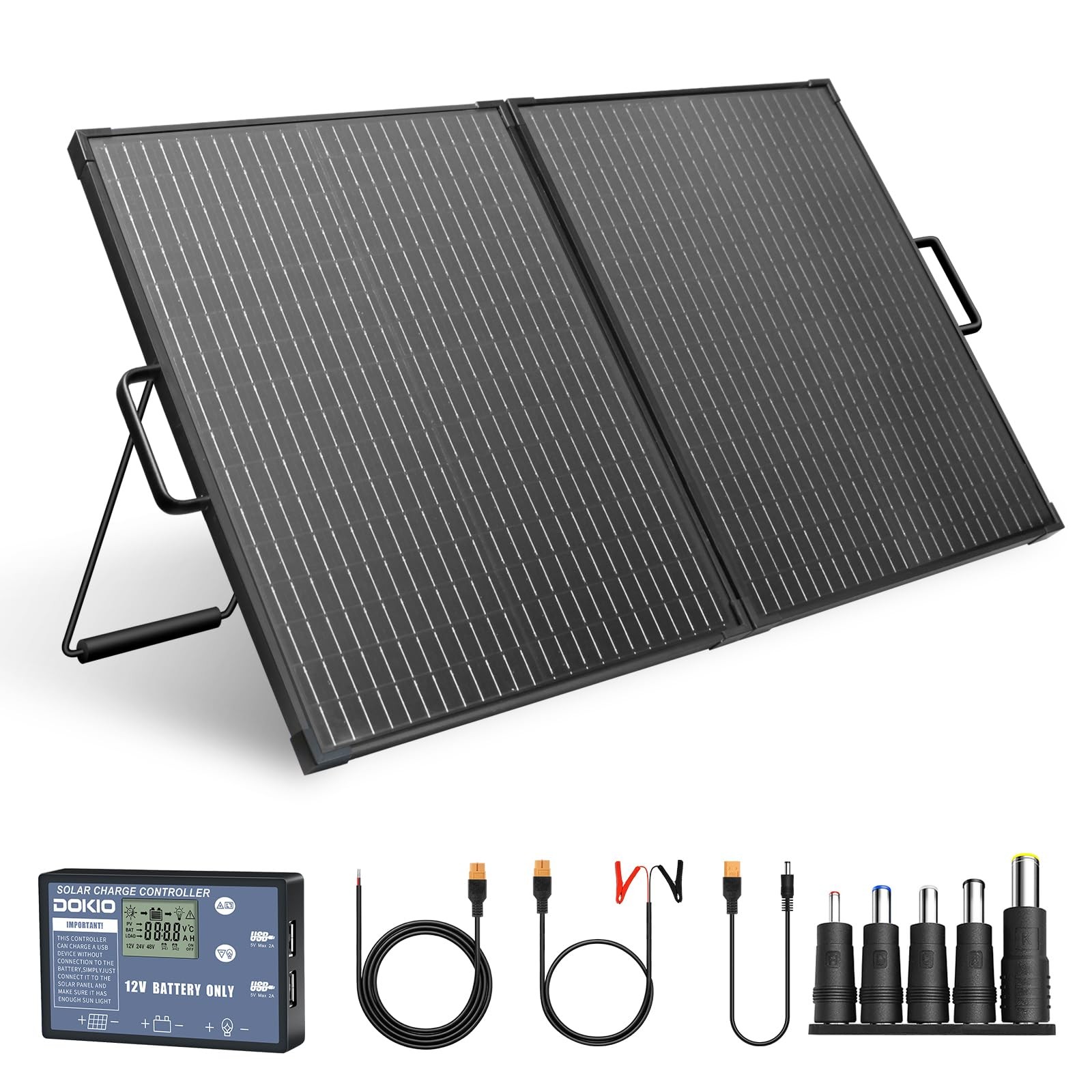 Solar Suitcase 100W Portable Foldable Solar Panel 18v Monocrystalline 23.8 * …