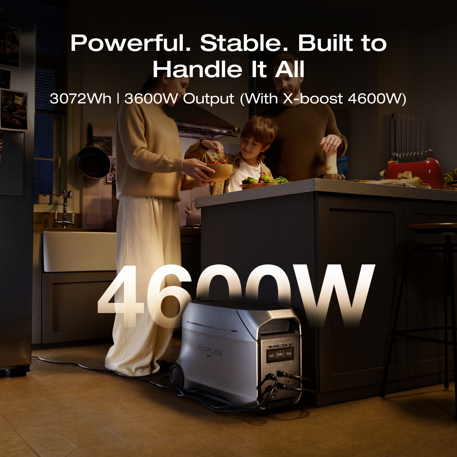 EcoFlow DELTA 3 Ultra Plus 3600W 3072Wh Portable Power Station Electric Backup