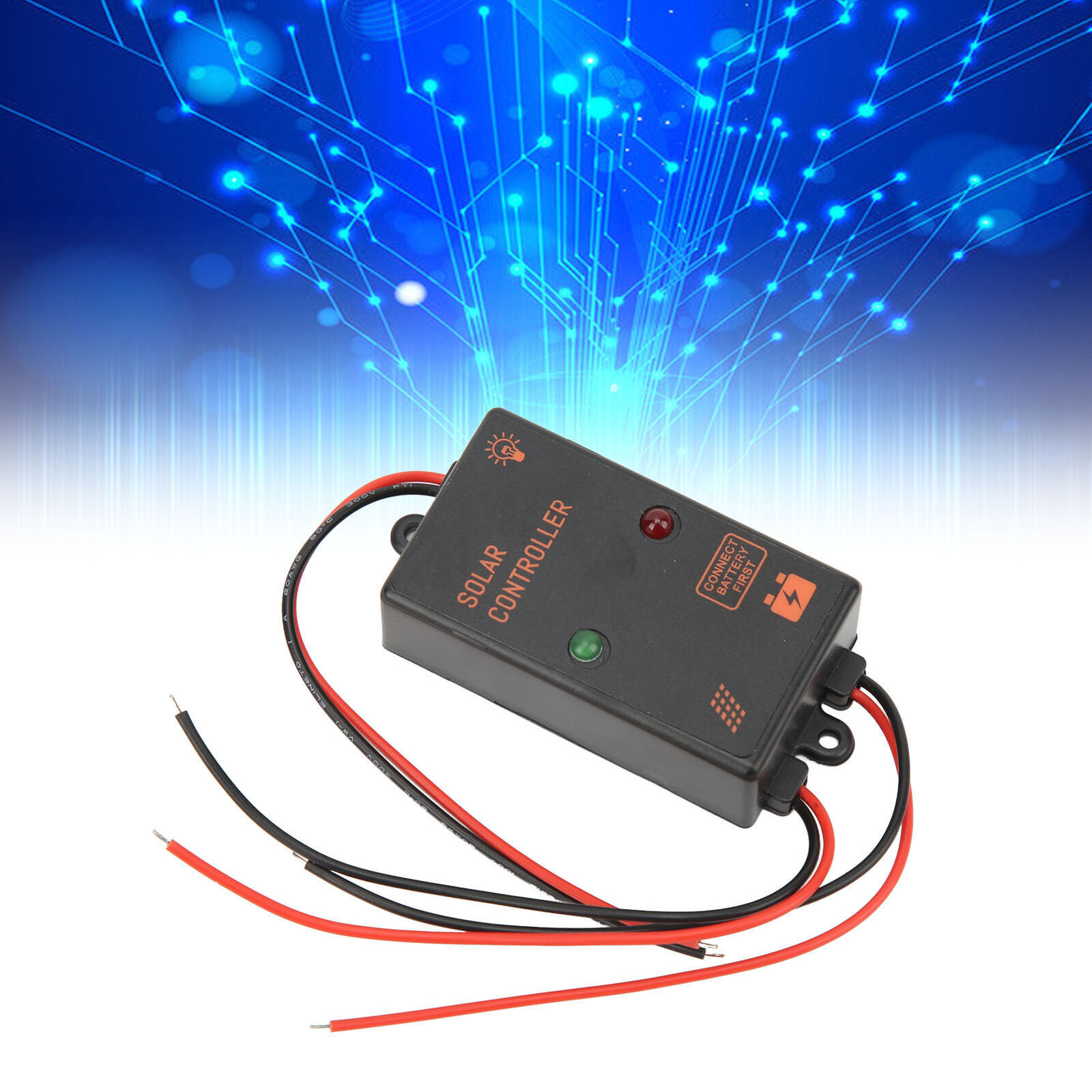 Solar Panel Controller IP67 Waterproof 24H Work PWM Charge Controller 5A 6V 12V