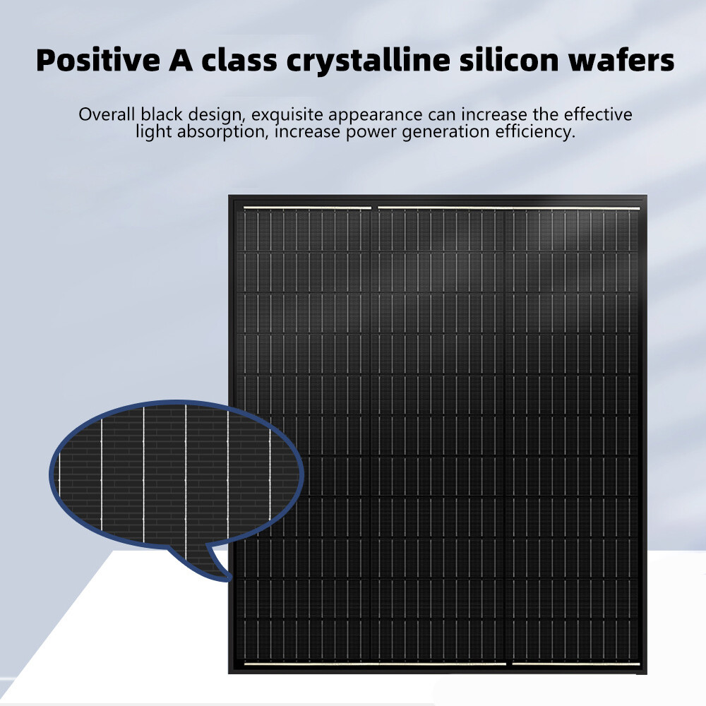 80W Mono Solar Panel PV Module for Power Station Camping RV Boat Aluminum Frame