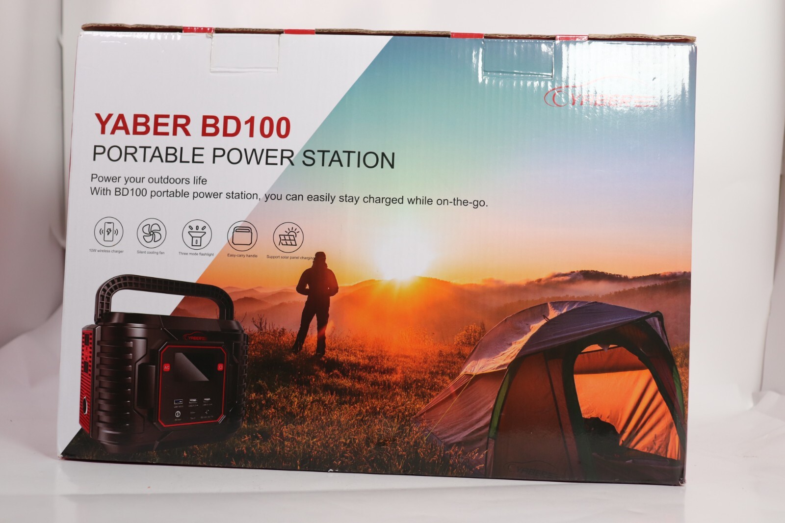 YABER 300W Portable Power Station,72000mAh 266Wh Outdoor Solar Generator with 11