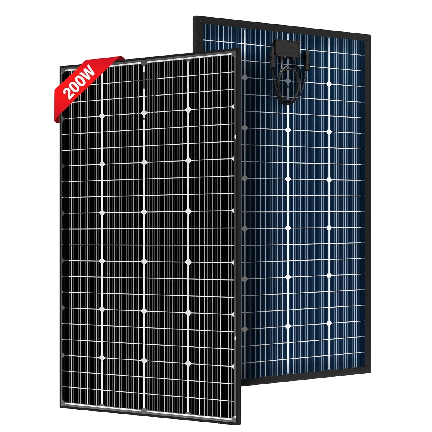 JJN N-Type 200W 12V Bifacial Solar Panel 25% High Efficiency 200W 16BB N-Type