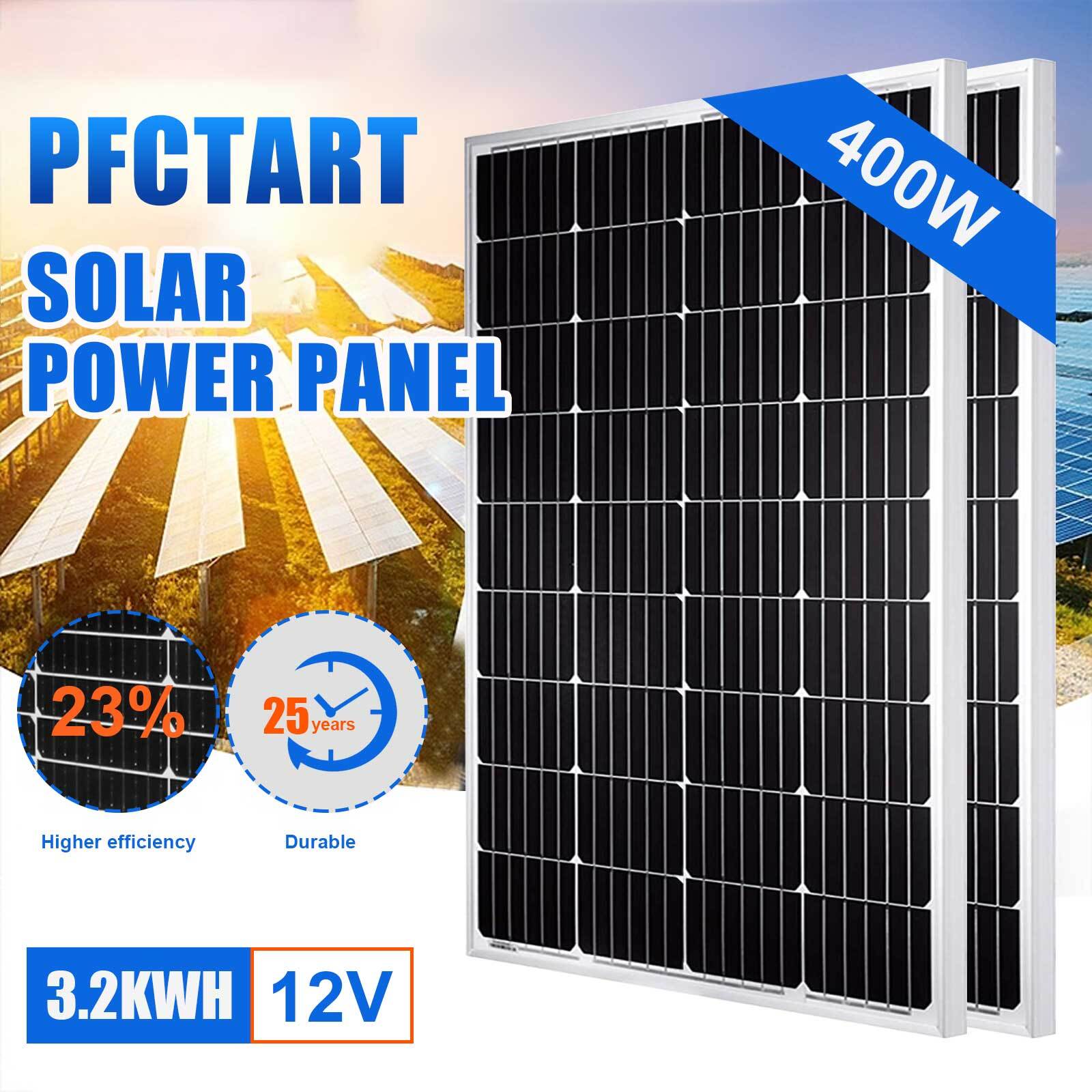 400W Mono Solar Panel 12V High Efficiency Mono Module RV Marine Boat Off Grid