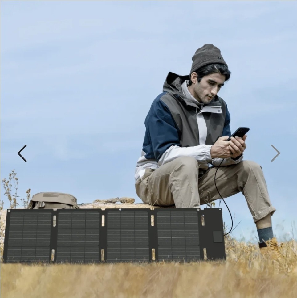 EF ECOFLOW 45W Portable Solar Panel with Type-C, 25% Conversion Efficiency IP68
