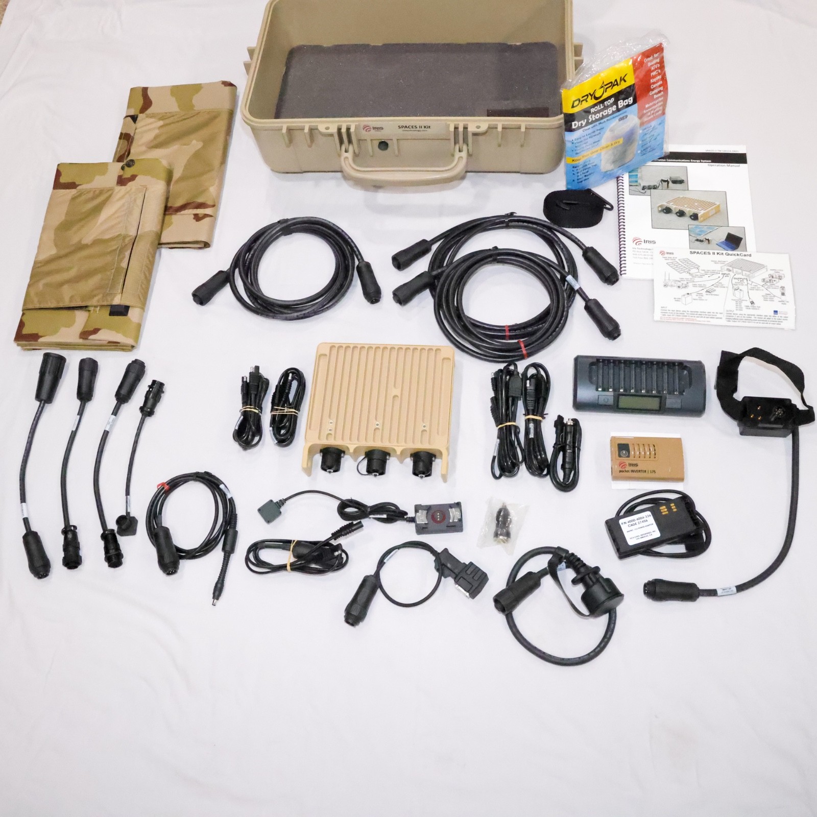 Portable Solar Kit with 2 Foldable Panels & Inverter, Iris Technology SPACES II