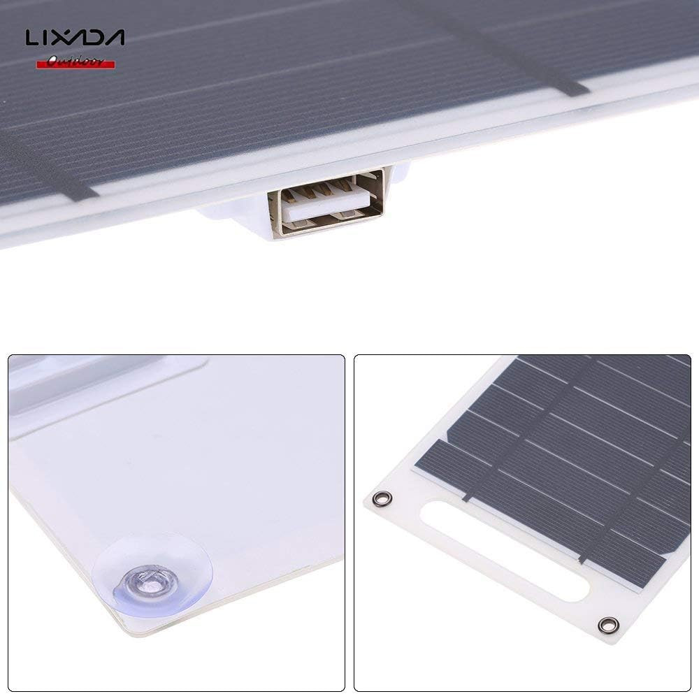 Solar Panel Charger USB Port Portable High Power Paper Shaped Monocrystalline Si