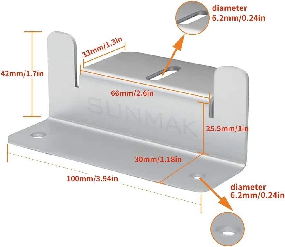 SUNMAK 16 Units per Set Solar Panel Mounting Z Brackets Solar Panel Mounting…