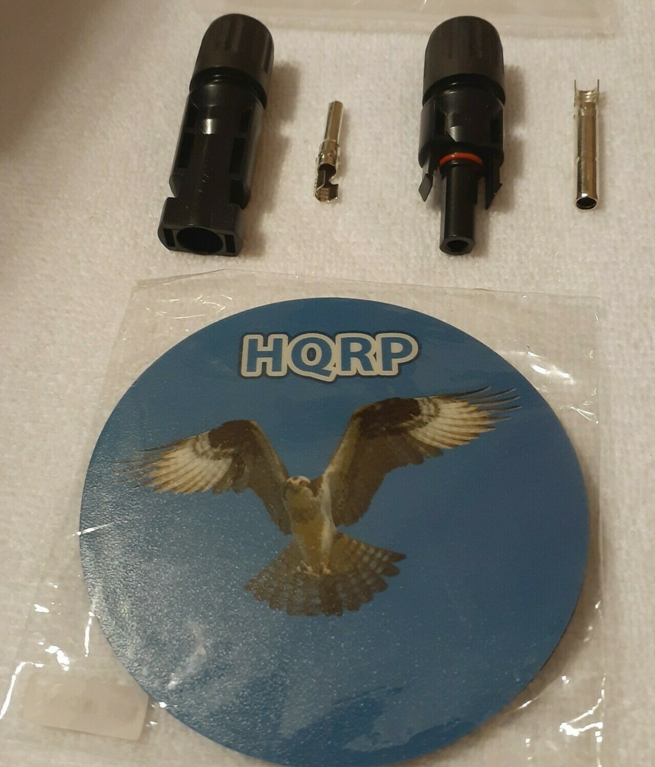 HQRP Pair MC4 Solar Panel Connector male & female (M&F) for PV. W/ HQRP Coaster