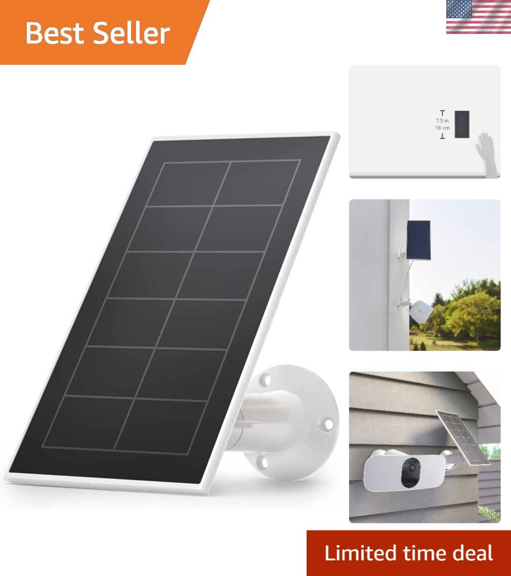 Weather-Resistant Solar Panel Charger with Magnetic Cable for Easy Installation