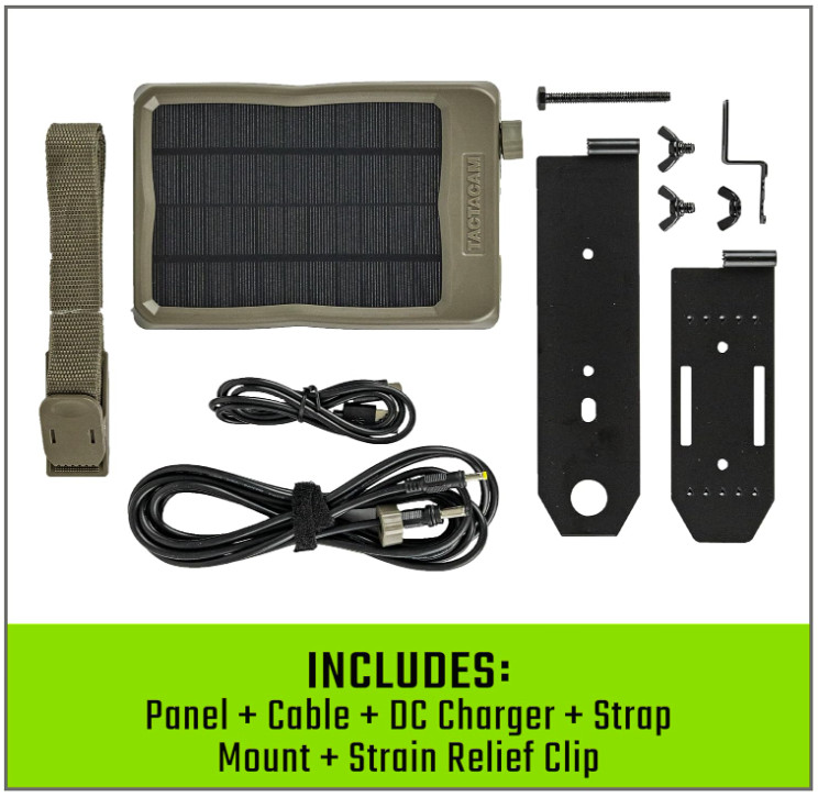 ✅Tactacam Reveal External Solar Panel Reveal X, XB and SK EXT-V1📦