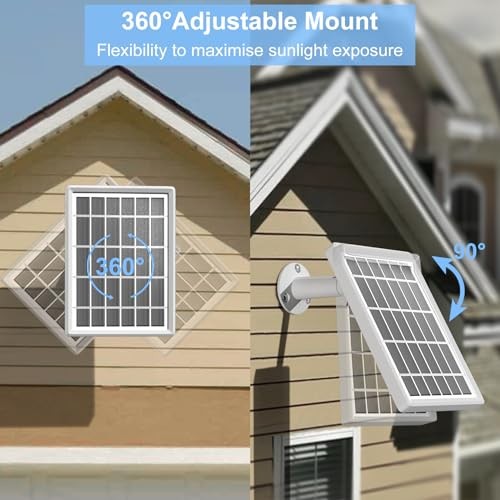 Solar Panel Charger for Ring Camera，Spotlight Cam Plus/Pro and Stick Up Cam