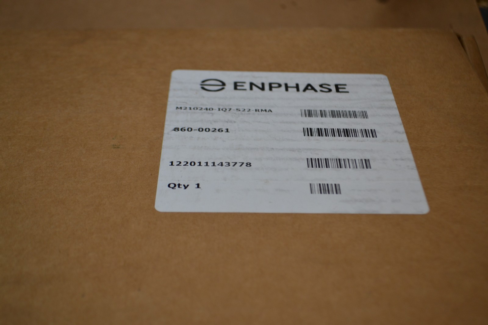 Enphase MICROINVERTER – M210240-IQ7-S22 to M210IQ7 – 240V RMA Kit