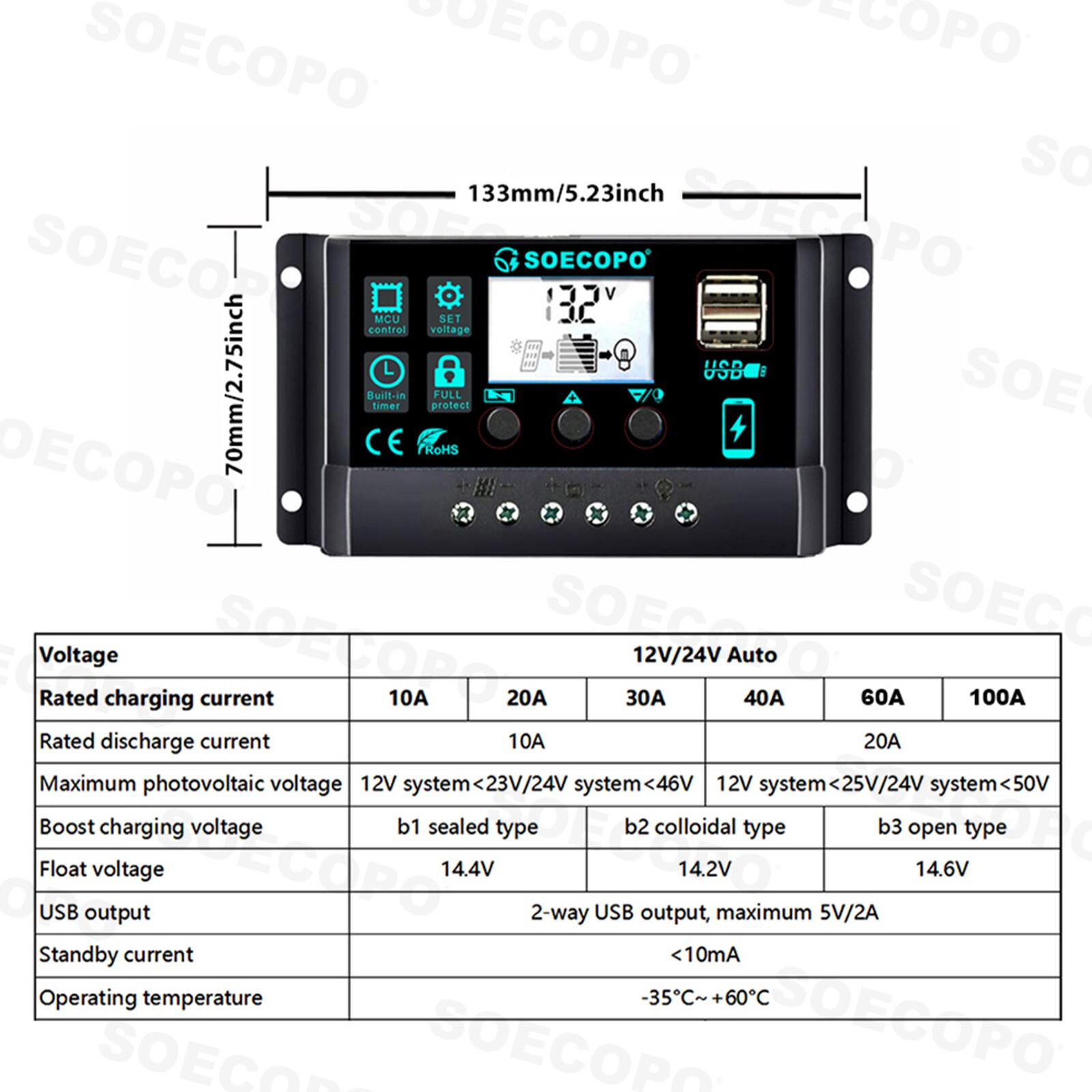 10000W 110V Power Inverter Solar Generator With 500W Solar Panel Home CompletepL