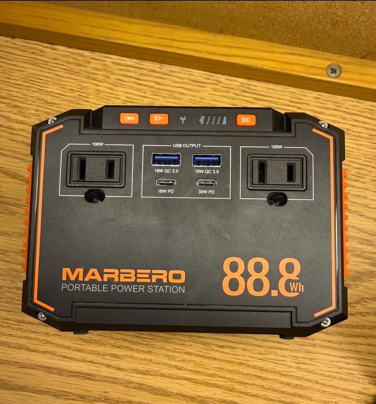 2x Marbero portable power station 88wh