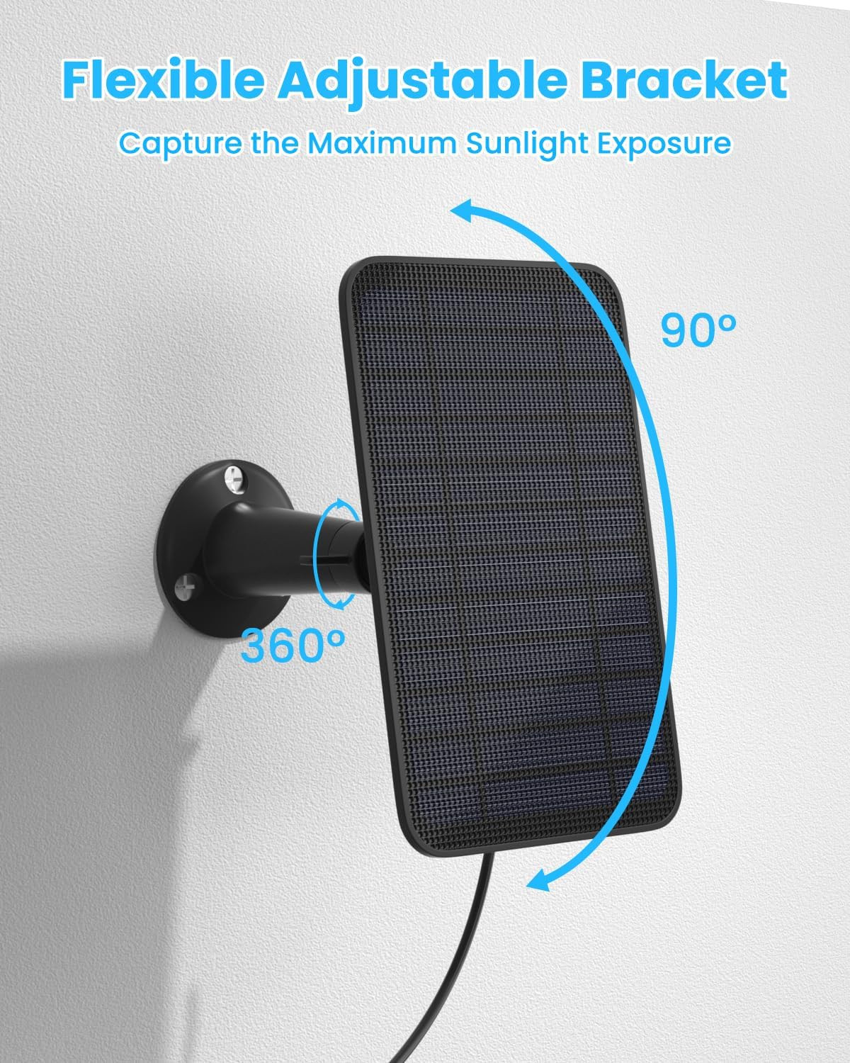 5W Solar Panel Compatible with Blink Outdoor 4(4Th Gen)/2K+ Camera, Solar Panel