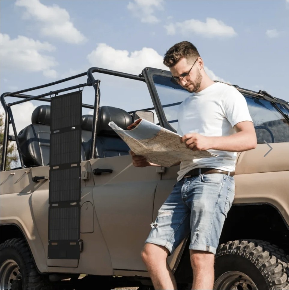 EF ECOFLOW 45W Portable Solar Panel with Type-C, 25% Conversion Efficiency IP68