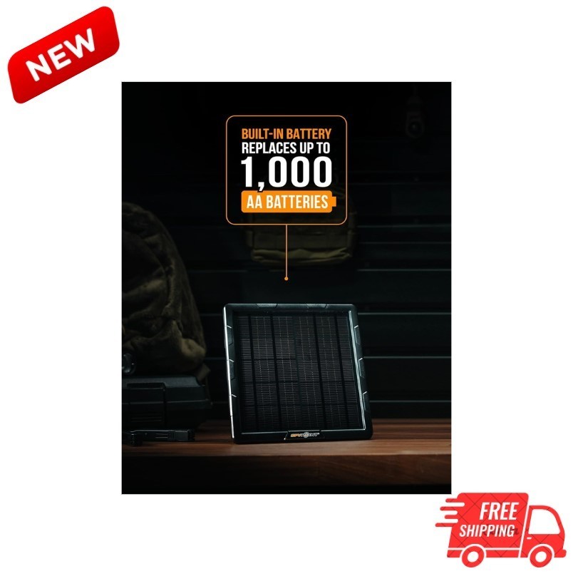 Solar Panel with Internal Battery for Outdoor Trail Cameras (SPLB-10)
