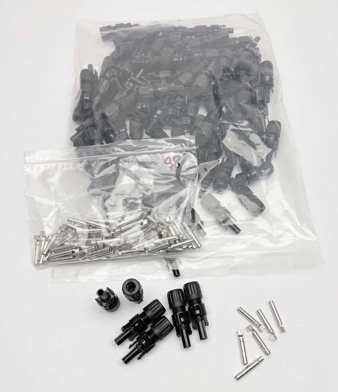 LOT OF 98, MC SOLAR PANNEL CONNECTORS, MALE