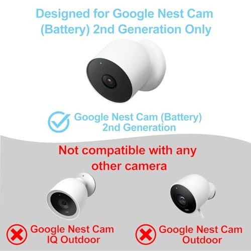 Solar Panel for Google Nest Cam Outdoor & Indoor Battery, 3 Pack