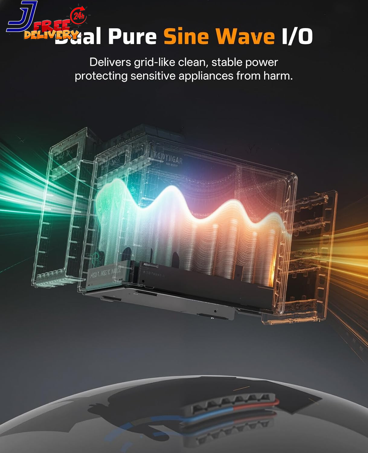 2048Wh Portable Power Station 2400W (Peak 4800W) P210 Lifepo4 Battery Generator