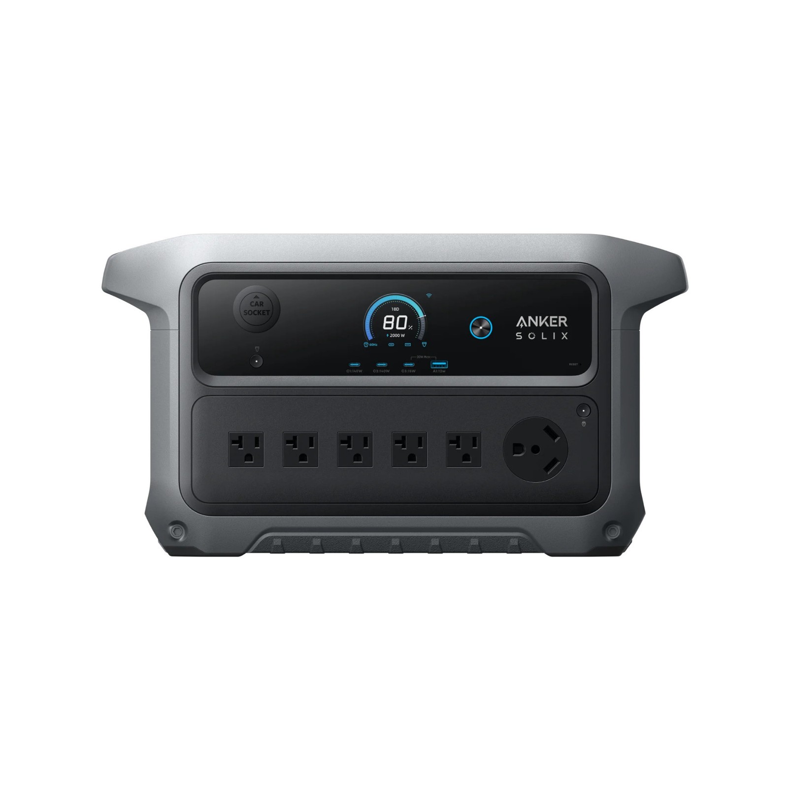 Anker SOLIX C2000 Gen 2 Portable Power Station with BP2000 Expansion Battery