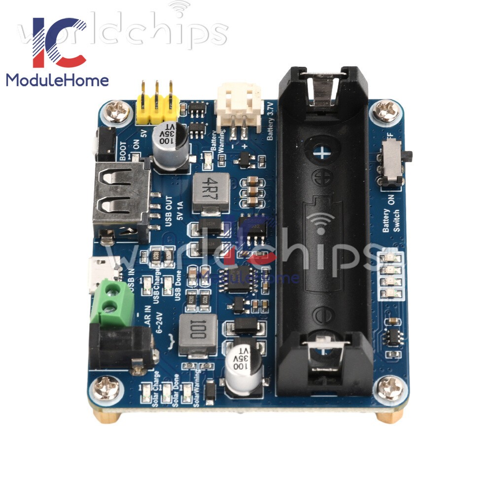 Power Manager Module for 6V~24V Solar Panel Support MPPT USB Battery Charging