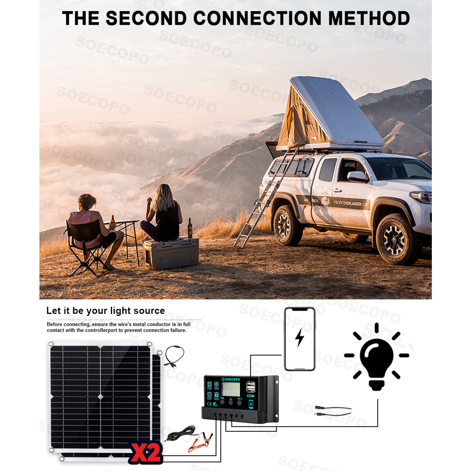 Powerful 7000W Solar Generator Kit | Inverter, 2pcs Solar Panels + Controller