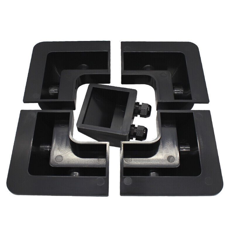 5/7x Set Solar Panel Kit Corner Cable Mounting Bracket Caravan Boat Roof Mount